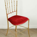 Chiavari brass chair