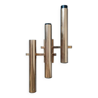 Vintage Brass Wall Lamp Sciolari in the 1960s