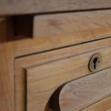 Small vintage oak administration desk