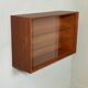 Scandinavian teak wall display cabinet from the 60s