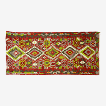 Anatolian handmade kilim rug 280 cm x 150 cm