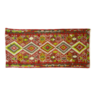 Anatolian handmade kilim rug 280 cm x 150 cm