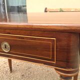 Louis XVI style table in rosewood with lemon inlay