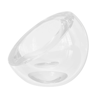 St Louis crystal pocket-empty ashtray, France