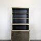 Vintage aluminium and glass display cabinet from the 1980s.