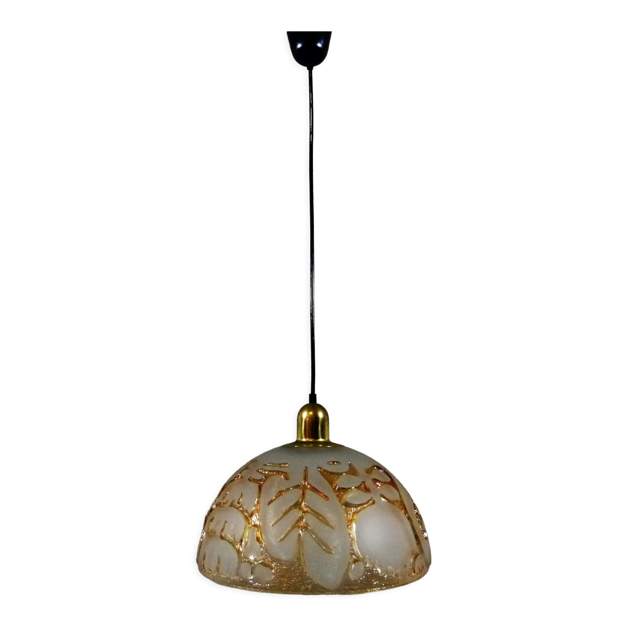 Peill & Putzler glass hanging lamp 1960-70’s