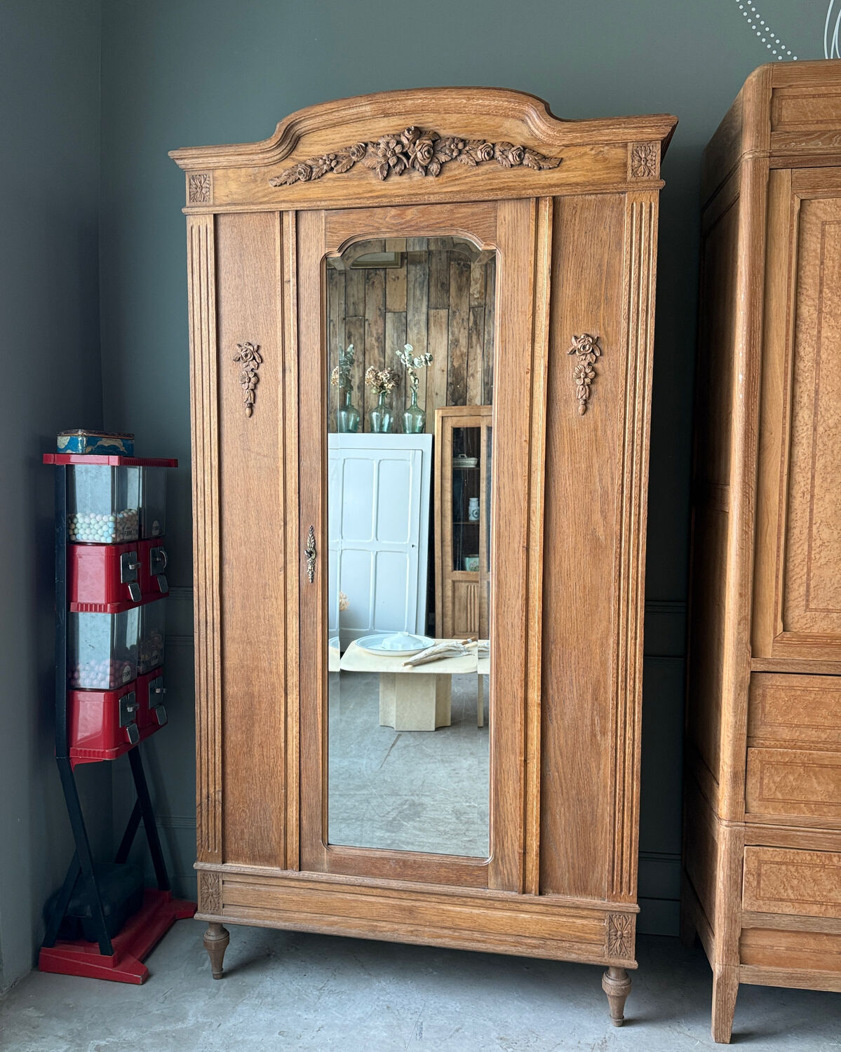 Bonnetière ancienne en chêne (rénovée)