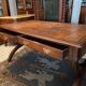 English mahogany desk early twentieth opening to two drawers