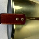 Teak brass wall sconce by hans agne jakobsson, sweden 1960s model v488