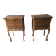 Pair of pine bedside tables