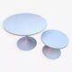 2 round tables, tulip base, saarinen style, 1970