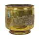 Large Brass Planter Jardinière Firewood Repoussé ca 1900