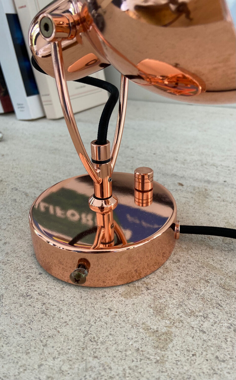 Pair of copper wall sconces