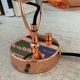 Pair of copper wall sconces