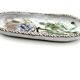 Ceramic ramekin dish vallauris Albert Thiry decor with thistle