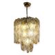 Torciglioni, suspension lumineuse de Mazzega, années 1970