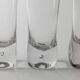 Set of 6 Transparent Murano Glass Cocktail Glasses with Bubble – Vintage Italian Crystal, 1970s