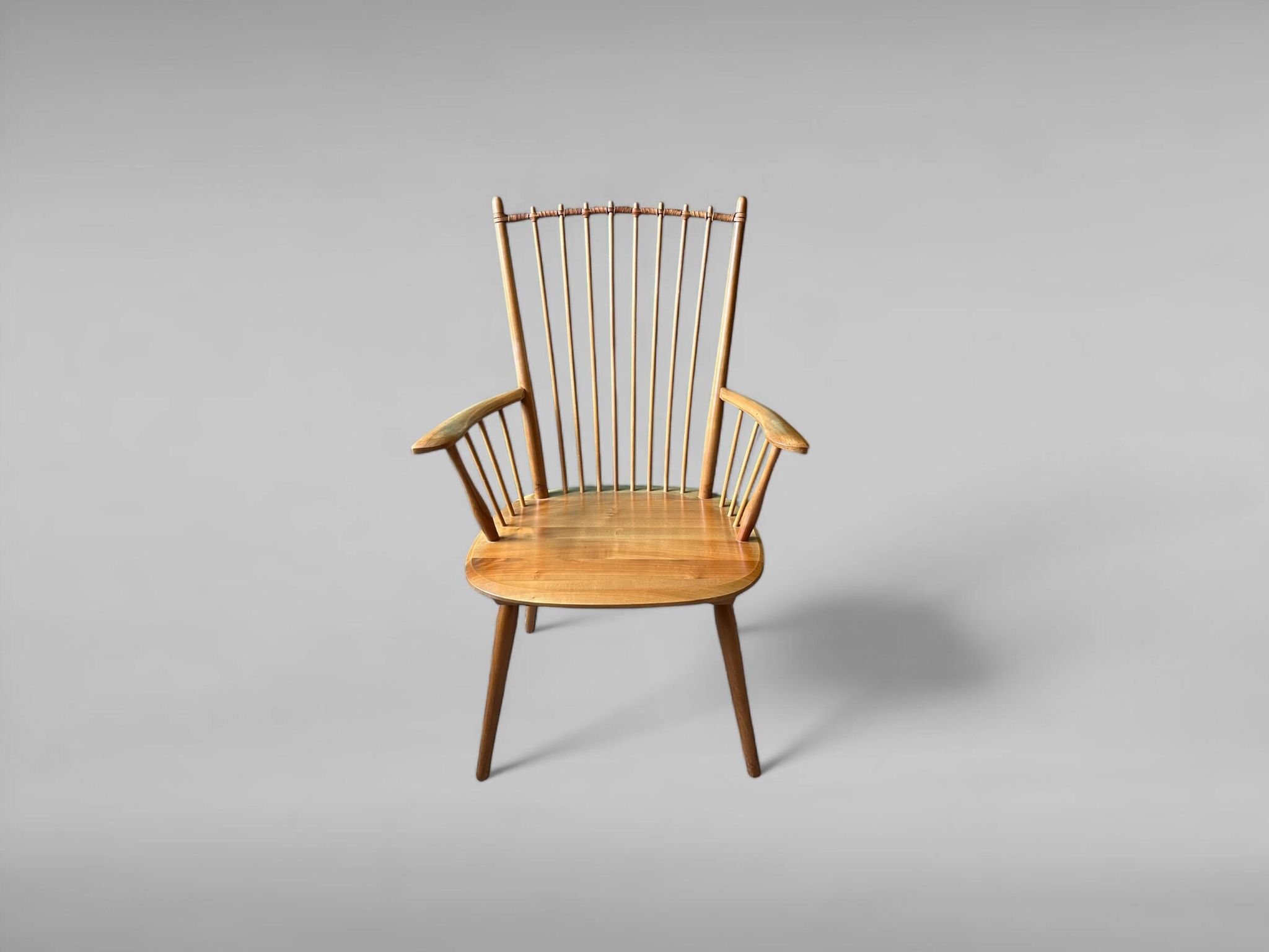 Chaise à dossier haut par Albert Haberer pour Hermann Fleiner