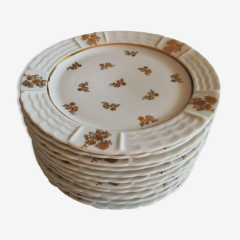 Lot porcelain plates of limoges art