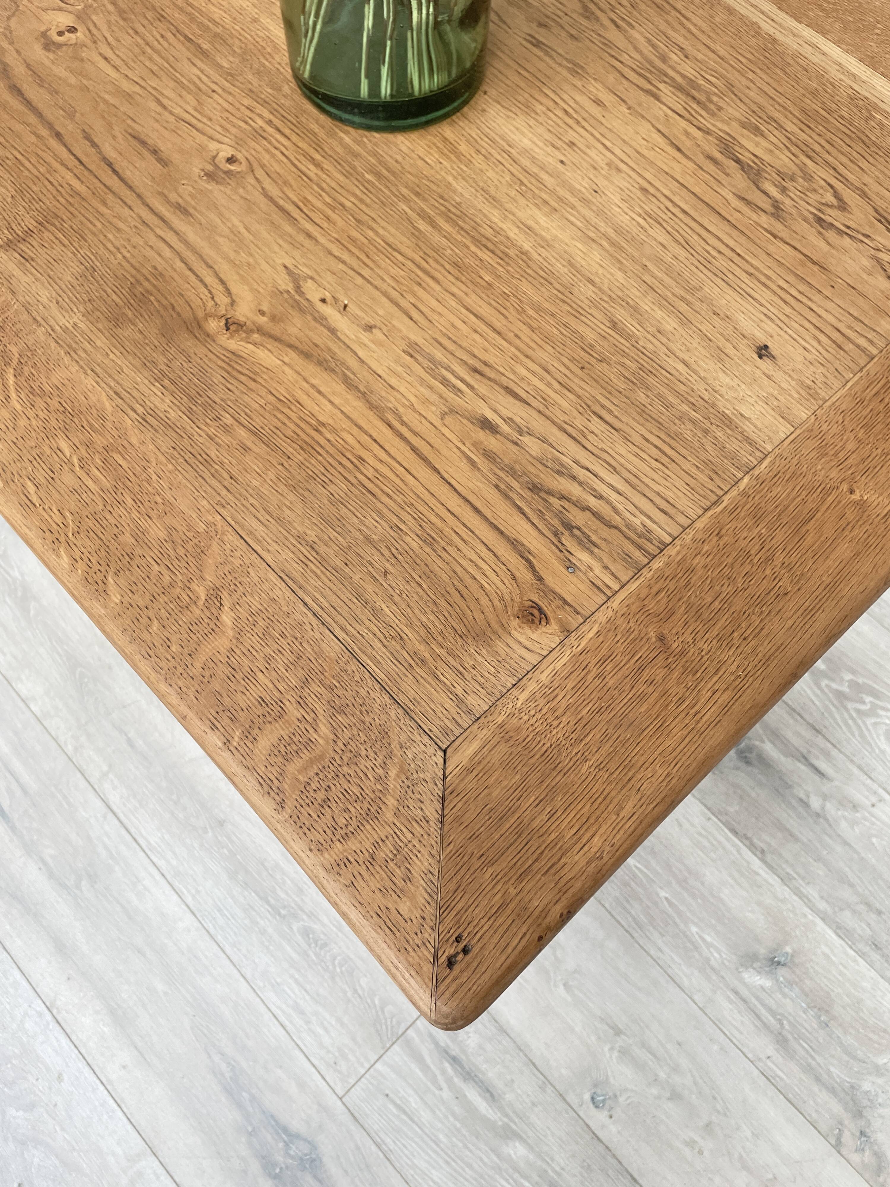 Solid wood farmhouse table