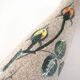 1950s vase, rosebuds and sandblasted appearance