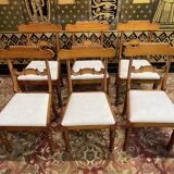 Suite of 6 restored mahogany English chairs