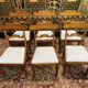 Suite de 6 chaises anglaise en acajou restaurées