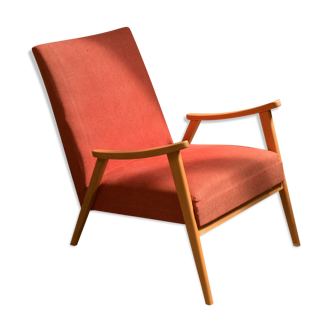 Fauteuil scandinave rose