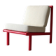 Vintage Scandinavian Chair in Cherry Red
