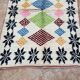 Tapis berbère marocain Costum - Tapis marocain en laine - Nouveau tapis Azilal - Style Beni ouarain