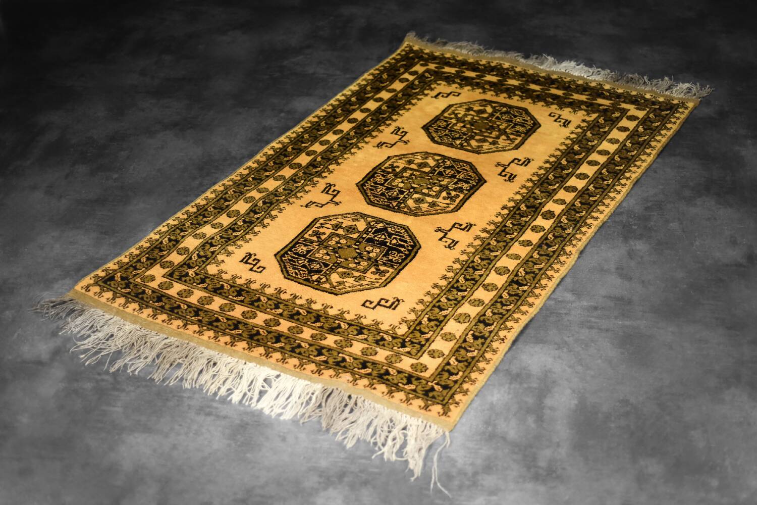 Handwoven Afghan Ersari oriental rug, 1930