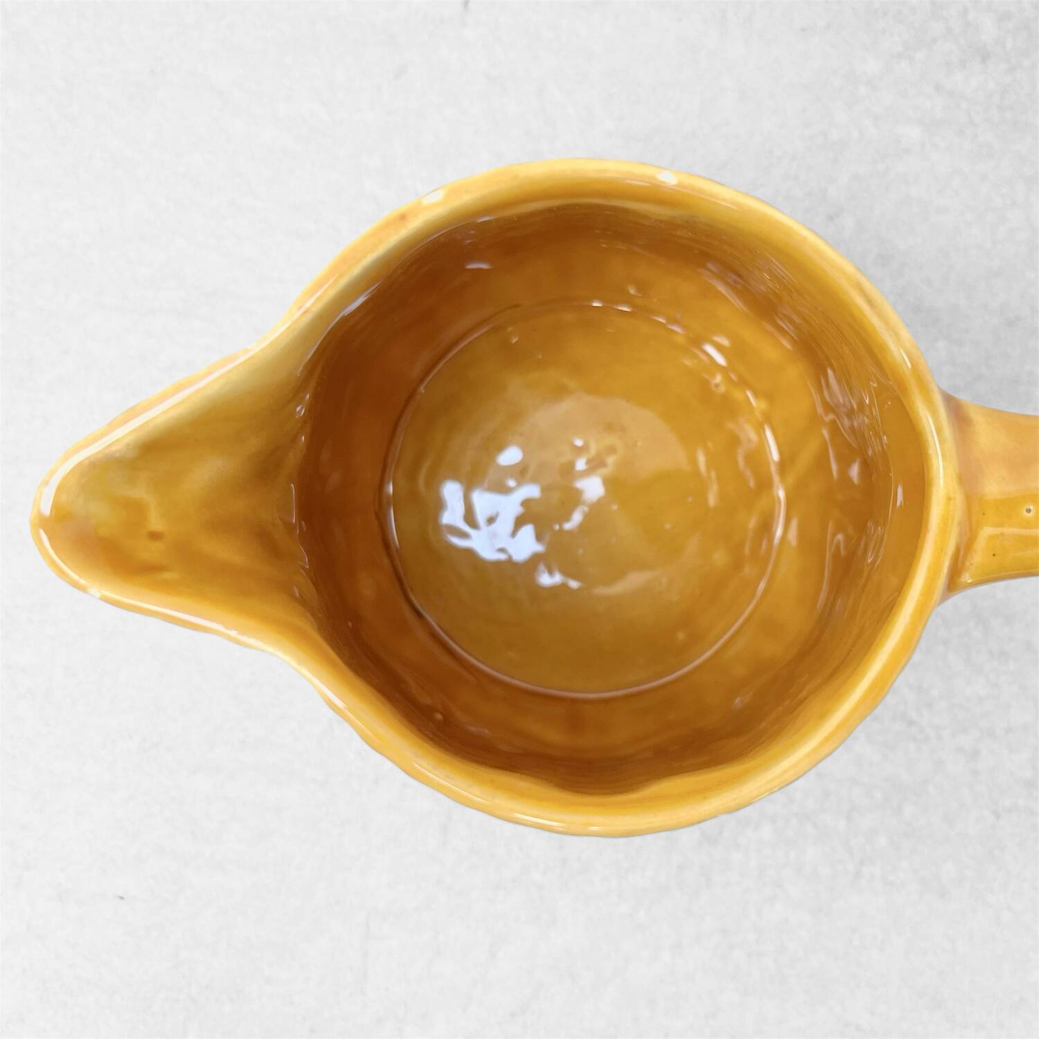 Vintage enameled ceramic pitcher – French artisanal creation