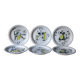 Set of 6 ceramic plates Stavangerflint Norway