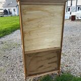 Old light wood display cabinet