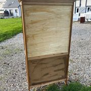 Old light wood display cabinet
