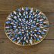 Colorful enameled metal centerpiece 1970