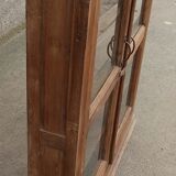 Old wooden glazed wall cabinet