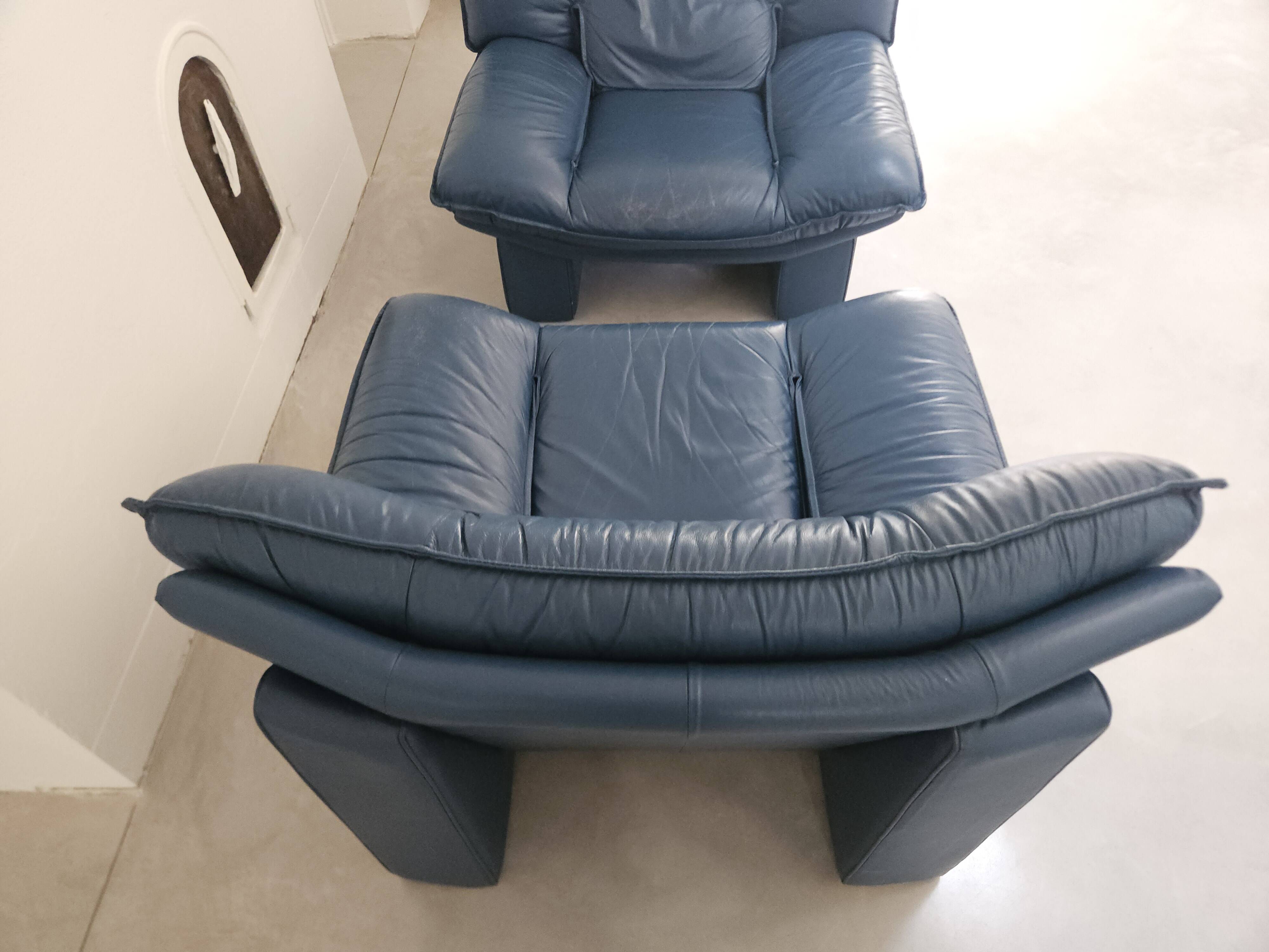 Paire de fauteuils, Nicoletti Salotti, 1980, Italie