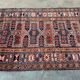 Vintage Karacah Rug 182x114 cm, medium, Tribal oriental Carpet  Red Navy Blue