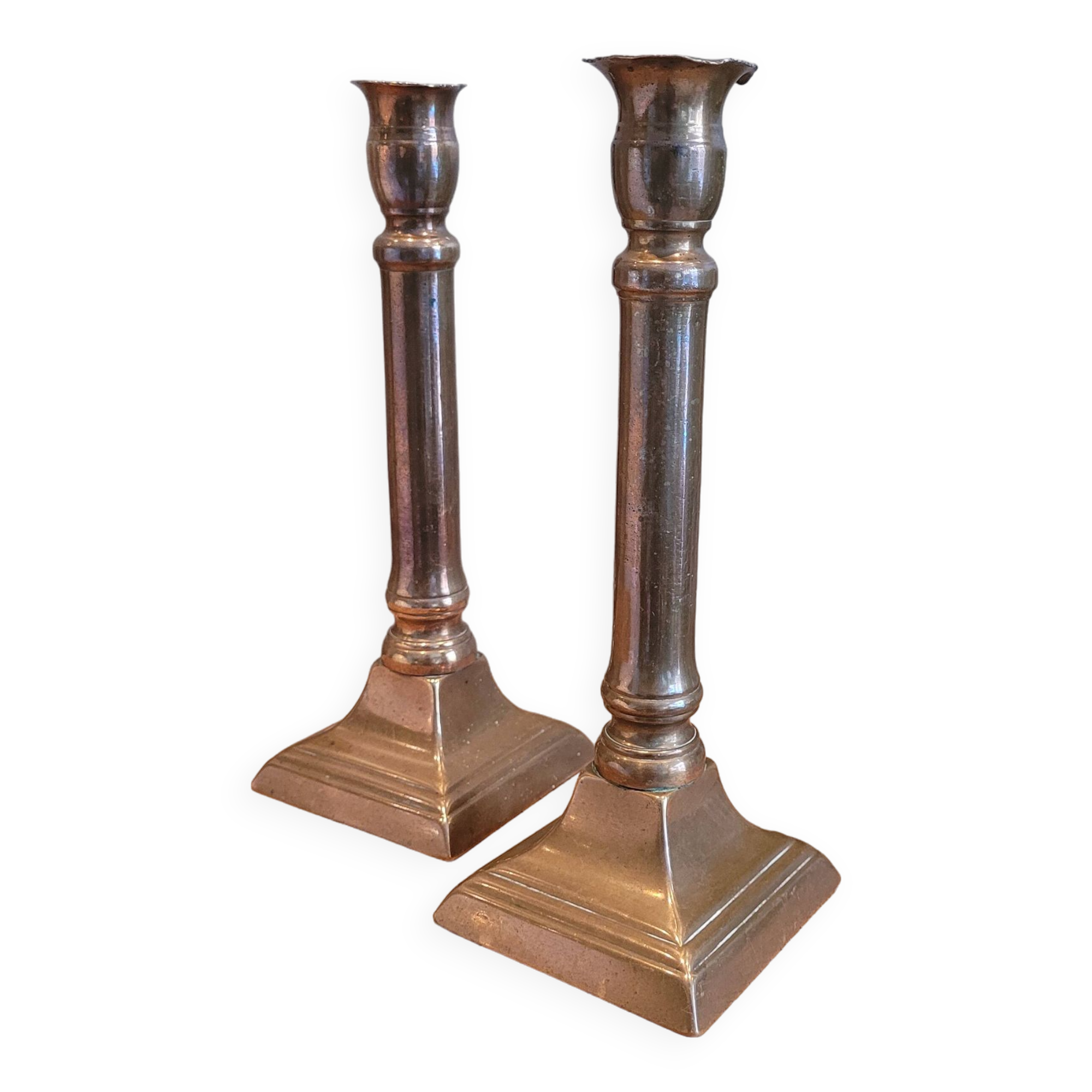 La Redoute x Selency pair of brass candle holders 25