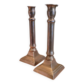 La Redoute x Selency pair of brass candle holders 25