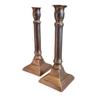 La Redoute x Selency pair of brass candle holders 25