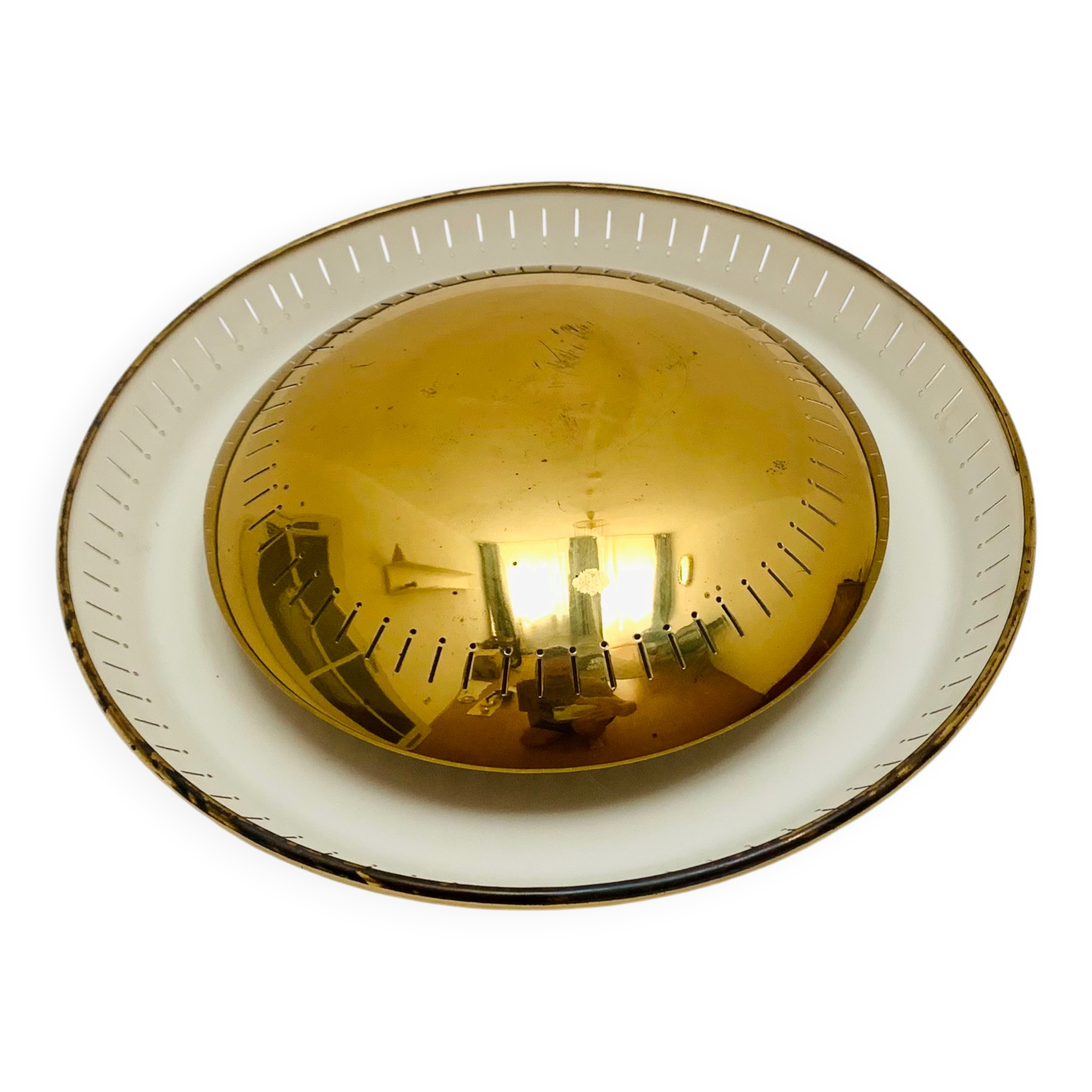 Beautiful Italian Sunburst Wall Lamp or Flush Light