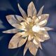 Vintage wall lamp golden leaves