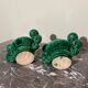 Pair of ceramic candlesticks