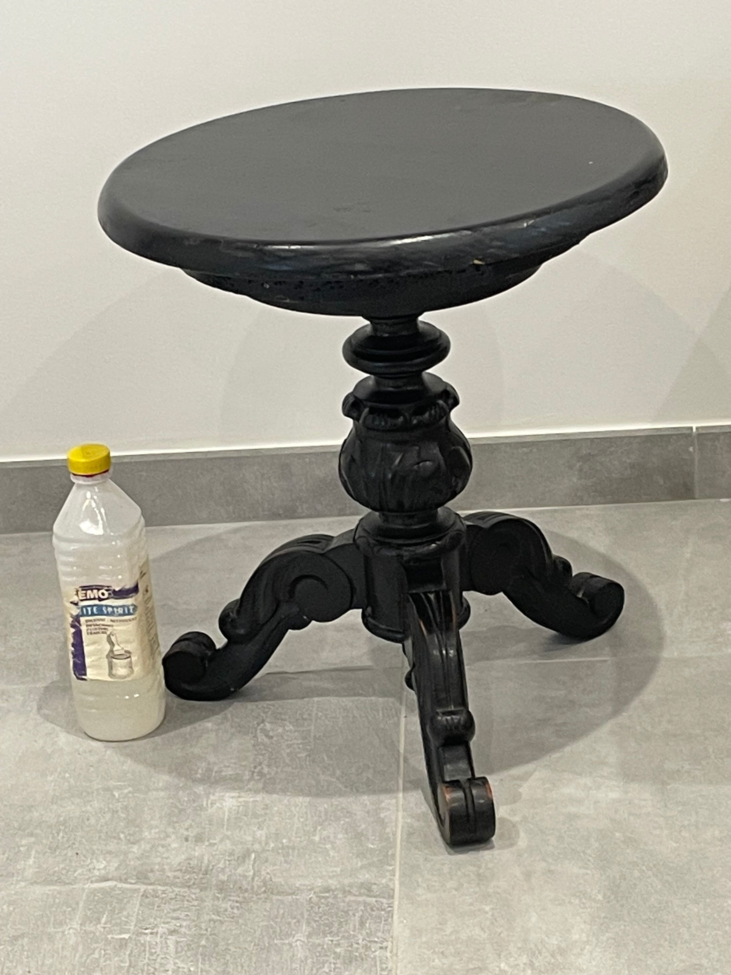 Side table leg tripod Napoleon III