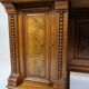 Antique Desk With Small Cabinet Made In Walnut From 1860s