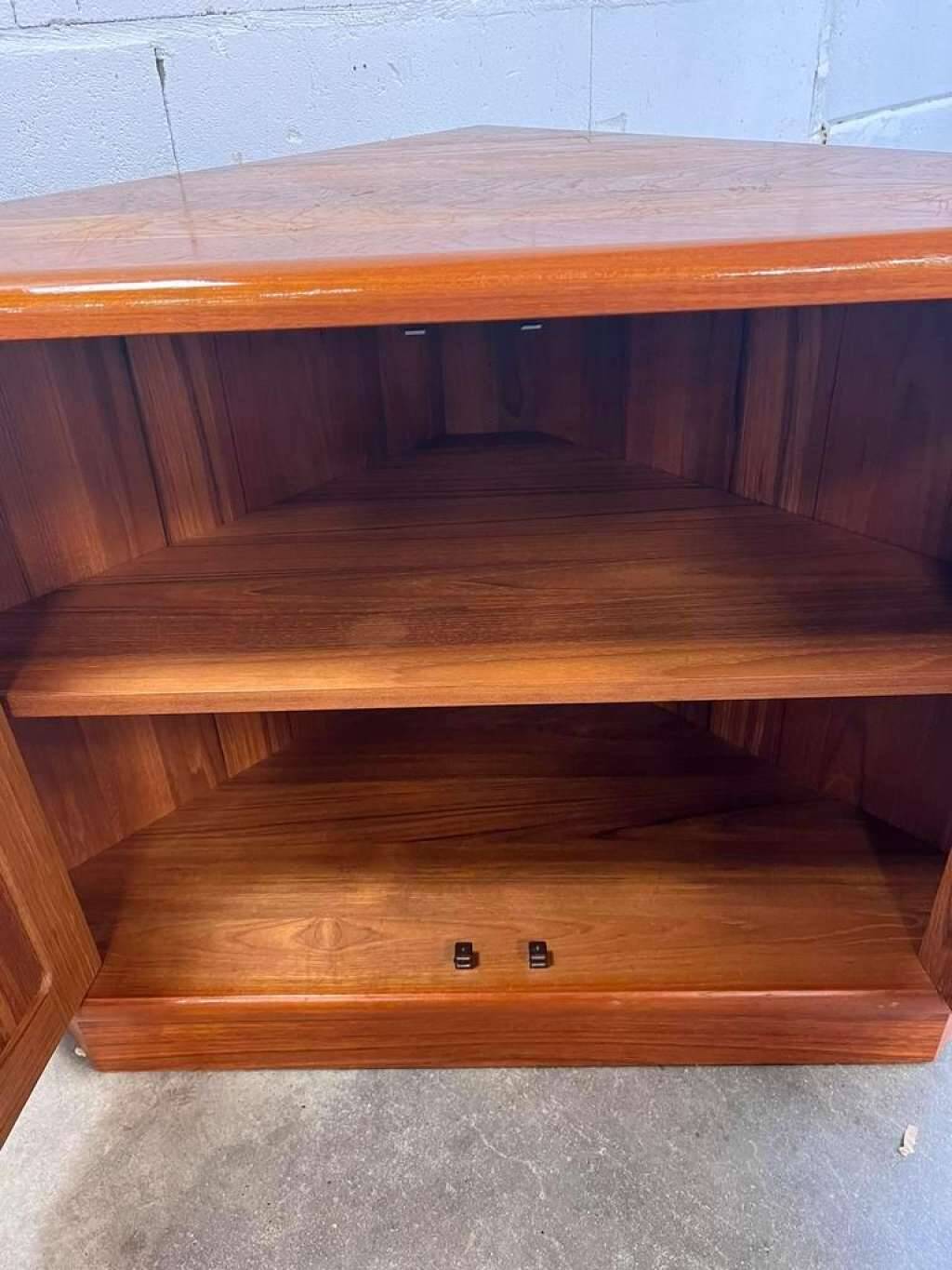 Vintage dyrlund teak corner furniture /. cupboard