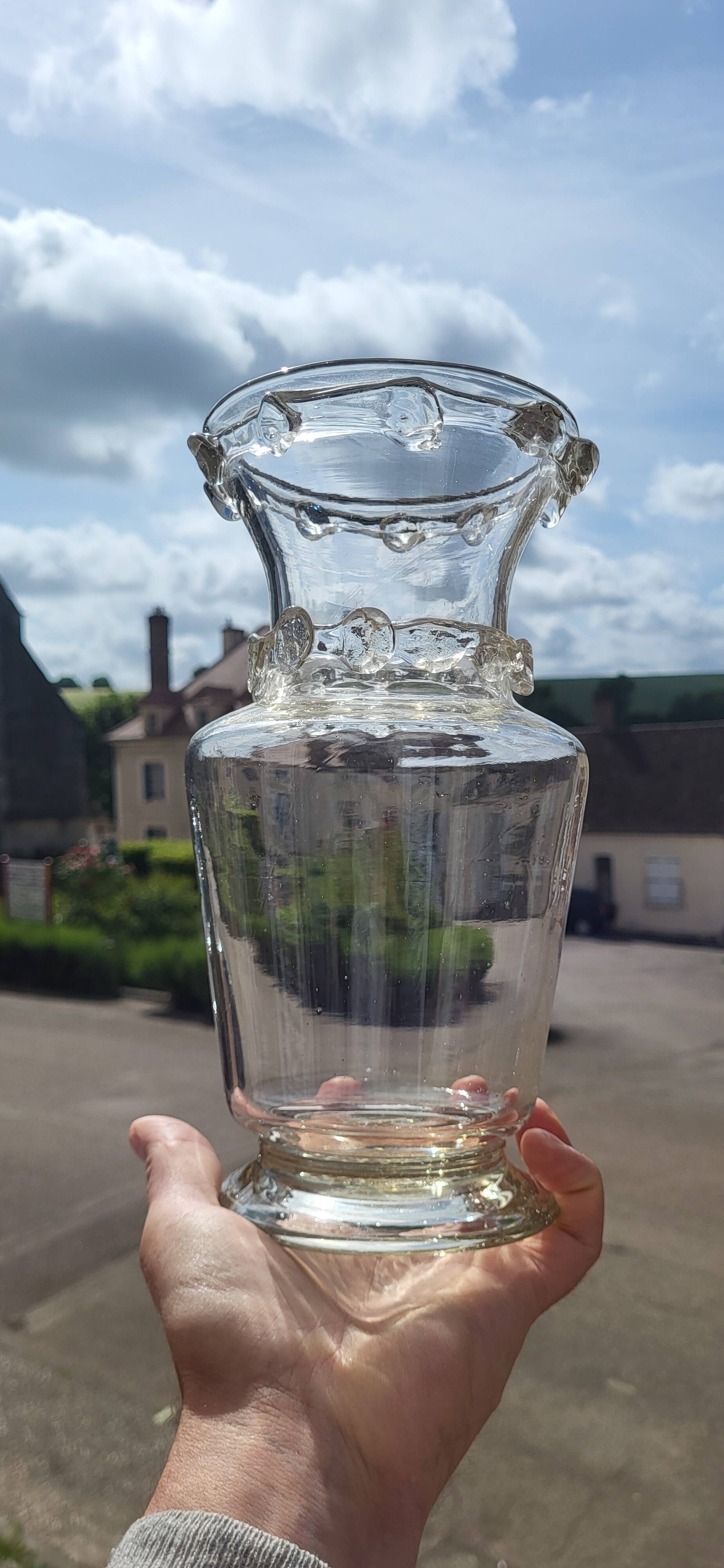 19th century blown glass vases (*2)