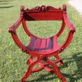 Fauteuil dagobert rouge